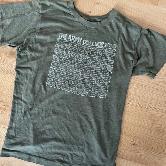 Vintage Army College Fund Paper Thin T-Shirt - Picture 2 of 4